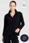 Mela Purdie Zip Front Sweater | Powder Knit | True Navy
