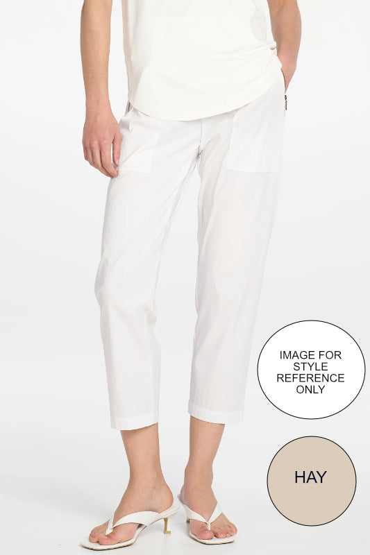 Mela Purdie Zip Tapered Pant in Microprene Hay