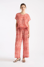 Load image into Gallery viewer, Mela Purdie Pace Pant Spice Animal Print Silk

