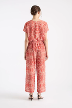 Load image into Gallery viewer, Mela Purdie Pace Pant Spice Animal Print Silk
