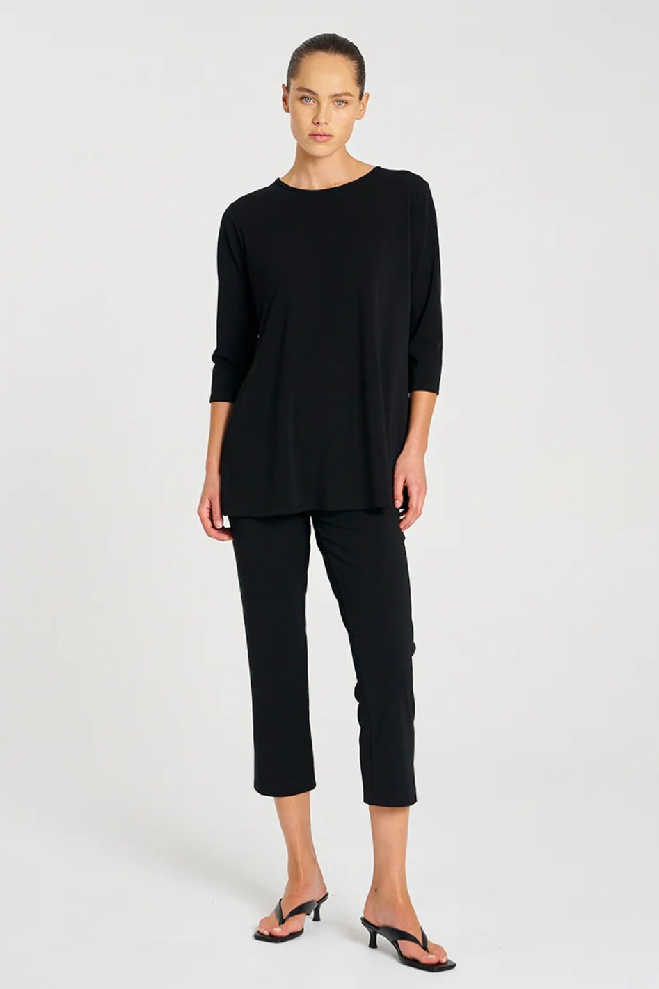 Mela Purdie Ankle Pant | Powder Knit | Black