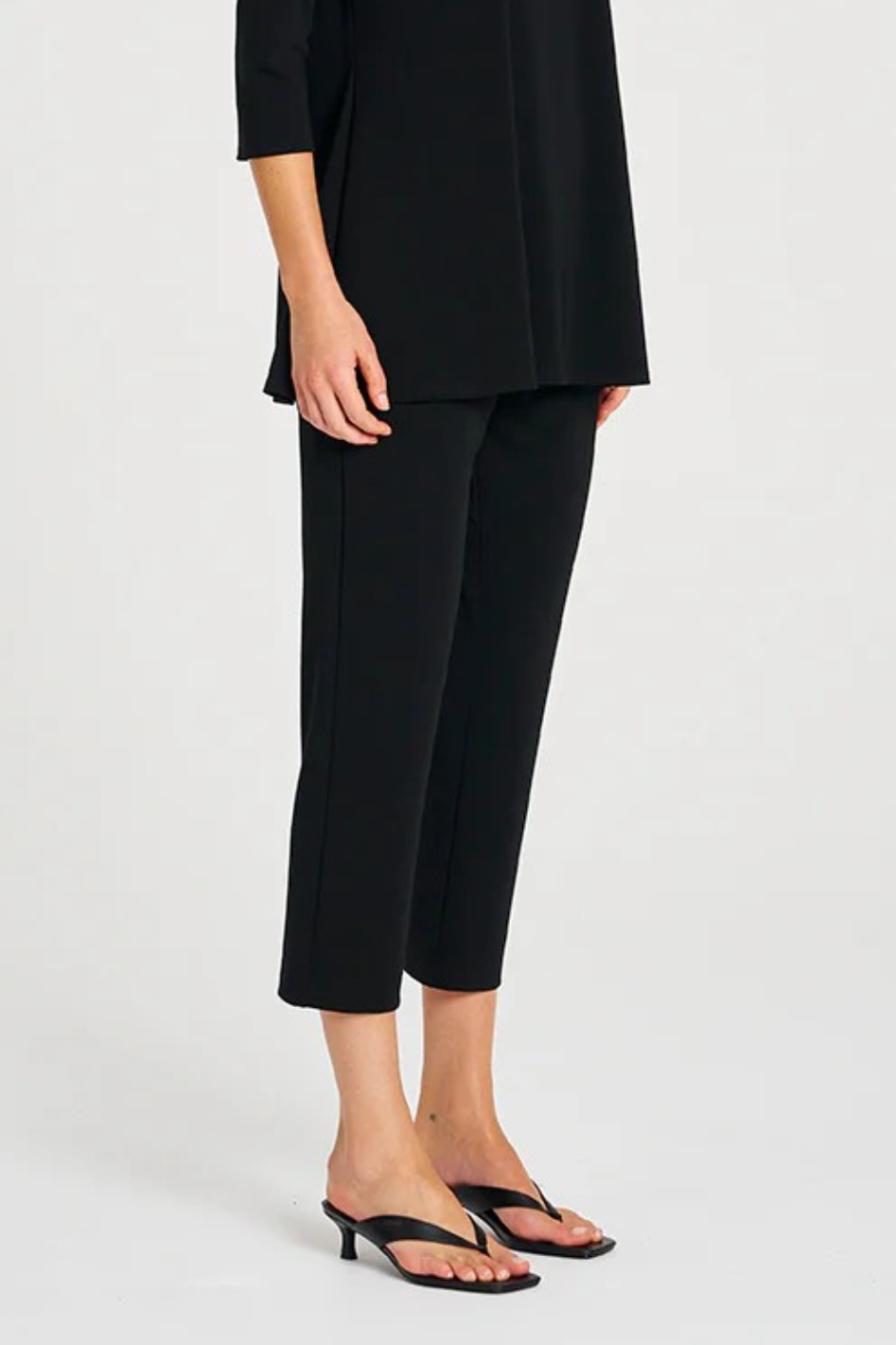 Mela Purdie Ankle Pant | Powder Knit | Black