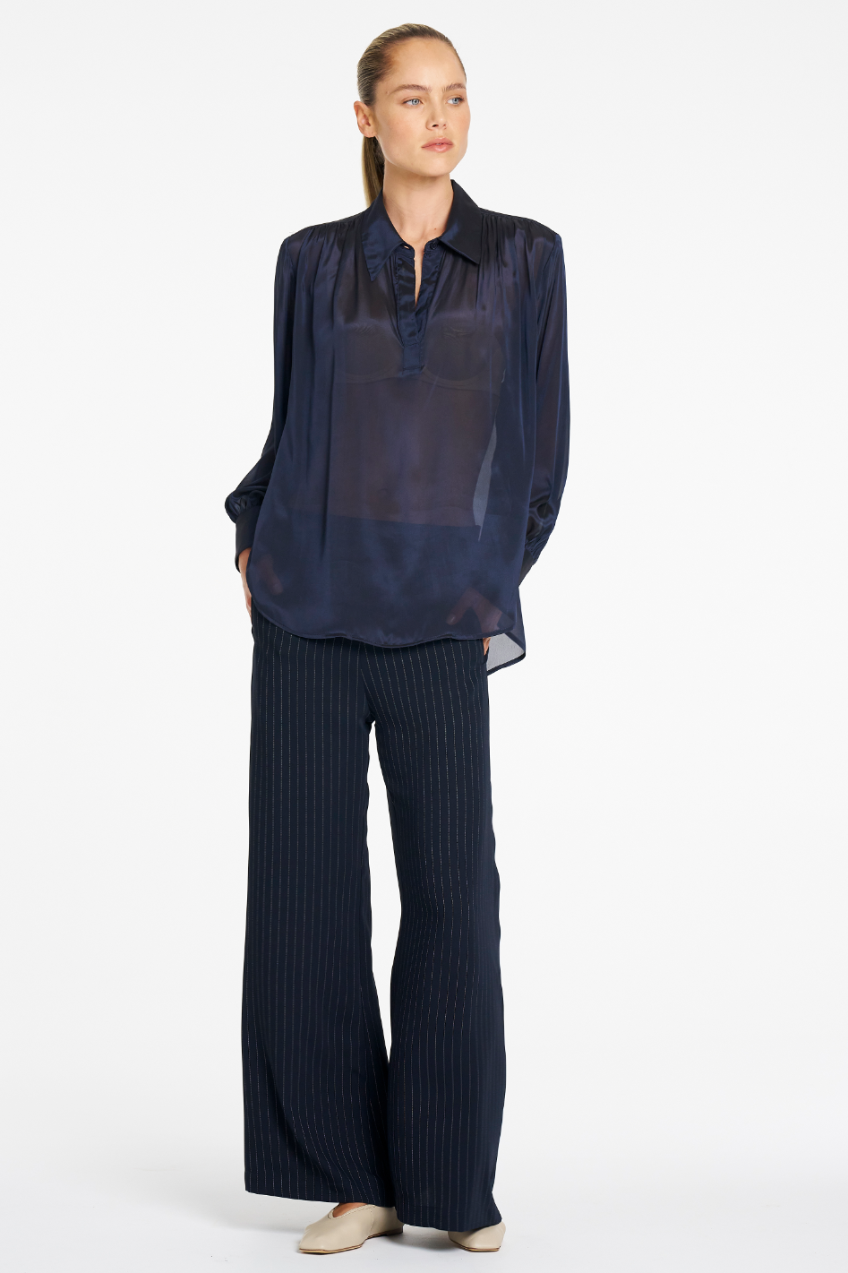 Mela Purdie Atrium Blouse | Chiffon | Galaxy