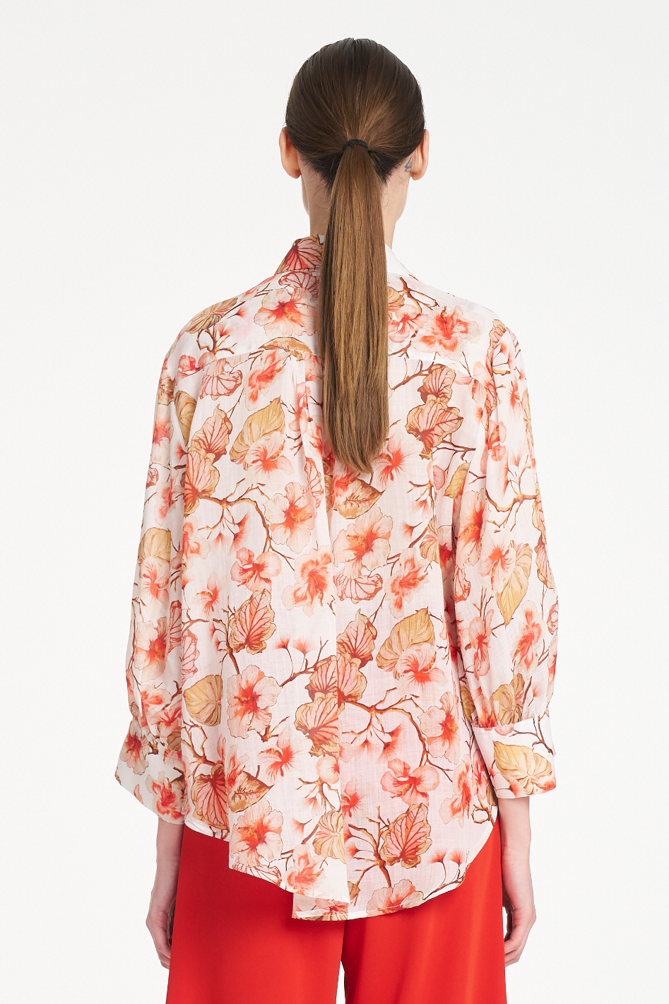 Mela Purdie Atrium Top in Herbarium Linen Voile