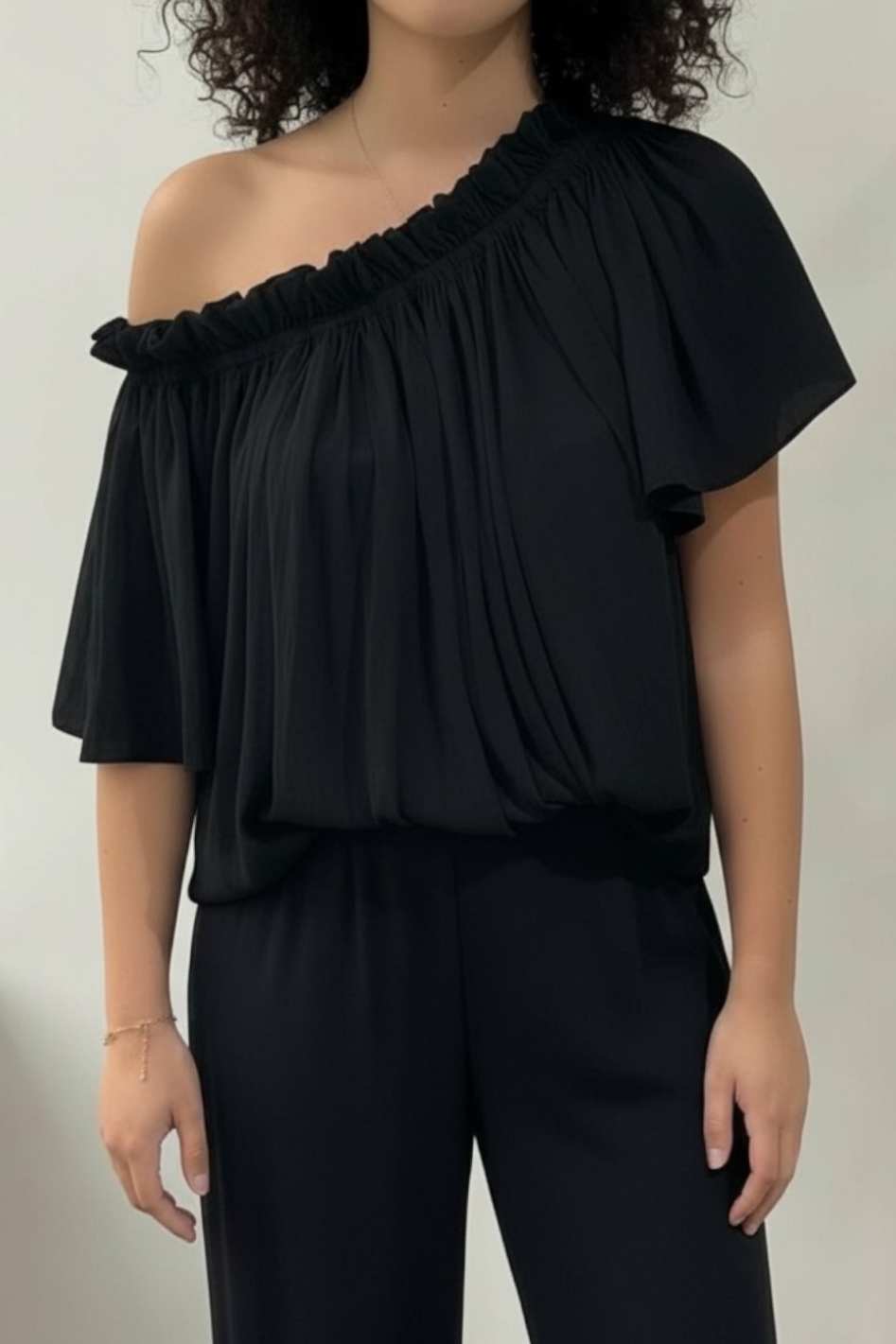 Mela Purdie Breeze Top in Black Mache 