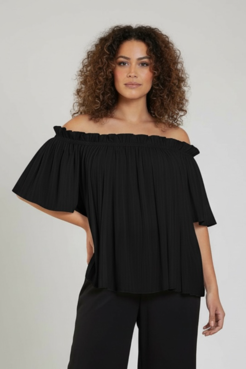 Mela Purdie Breeze Top in Black Mache 
