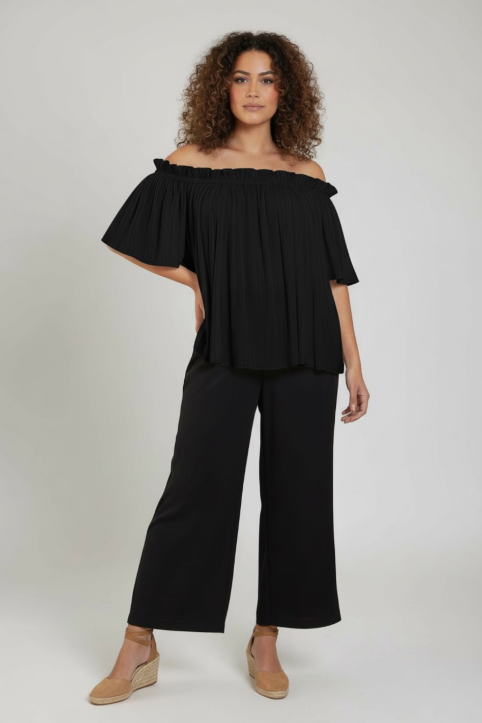 Mela Purdie Breeze Top in Black Mache 