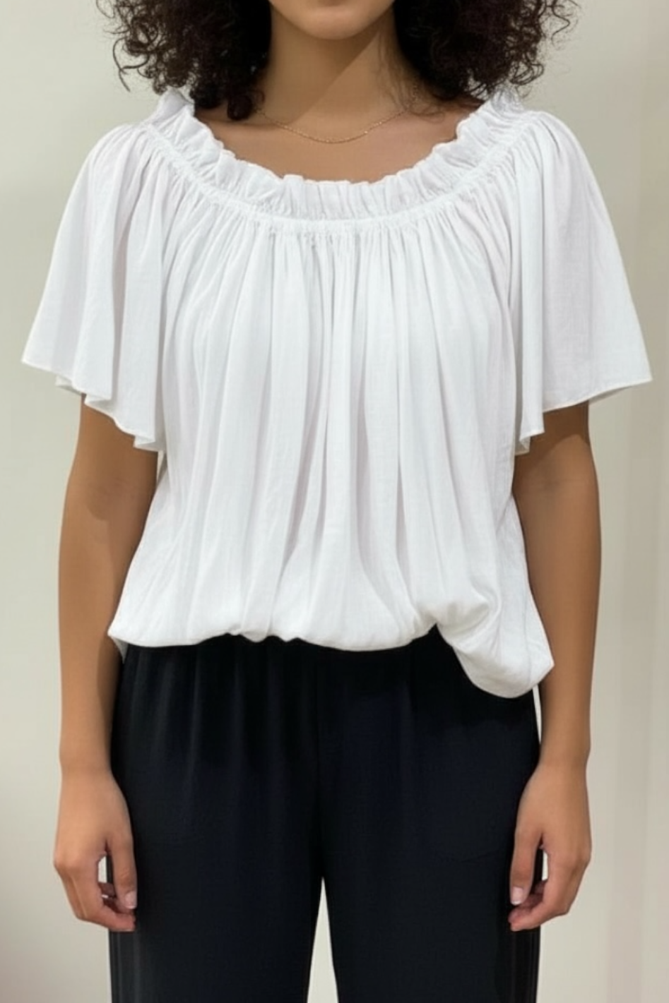 Mela Purdie Breeze Top in White Mache