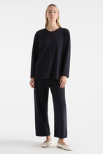 Load image into Gallery viewer, Mela Purdie Chisel Sweater Powder Knit True Navy
