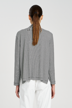 Load image into Gallery viewer, Mela Purdie Club Jacket | Caviar Stripe Jersey | Black/White
