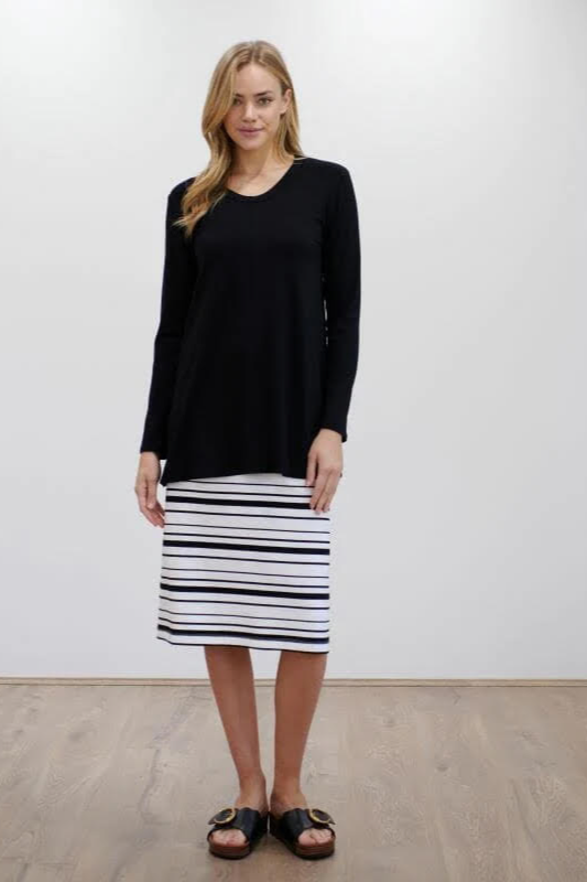 Mela Purdie Cone Skirt in Lauren Stripe