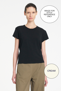 Mela Purdie Crew Cafe T | Powder Knit | Cream