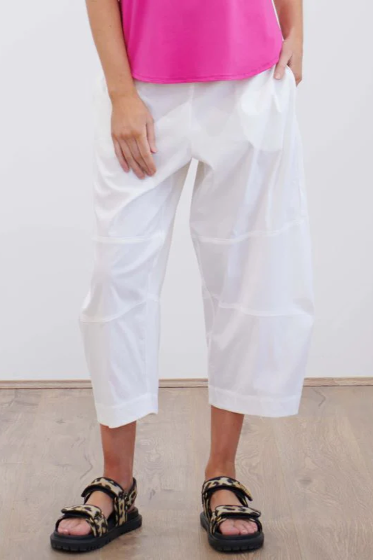 Mela Purdie Crop Frame Pant in White