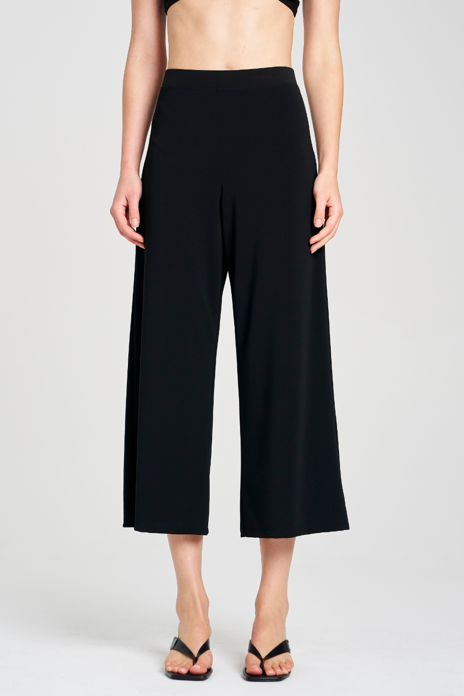 Mela Purdie Crop Palazzo Pant Powder Knit
