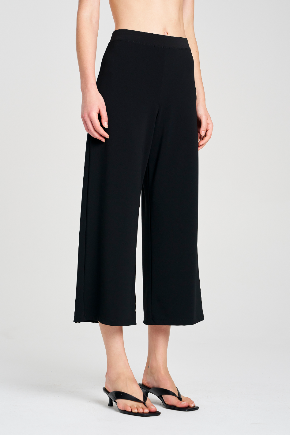 Mela Purdie Crop Palazzo Pant Powder Knit