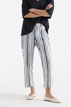 Load image into Gallery viewer, Mela Purdie Crop Shell Pant in Rio Stripe Popilene
