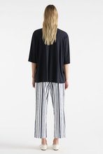 Load image into Gallery viewer, Mela Purdie Crop Shell Pant in Rio Stripe Popilene
