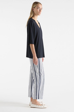 Load image into Gallery viewer, Mela Purdie Crop Shell Pant in Rio Stripe Popilene
