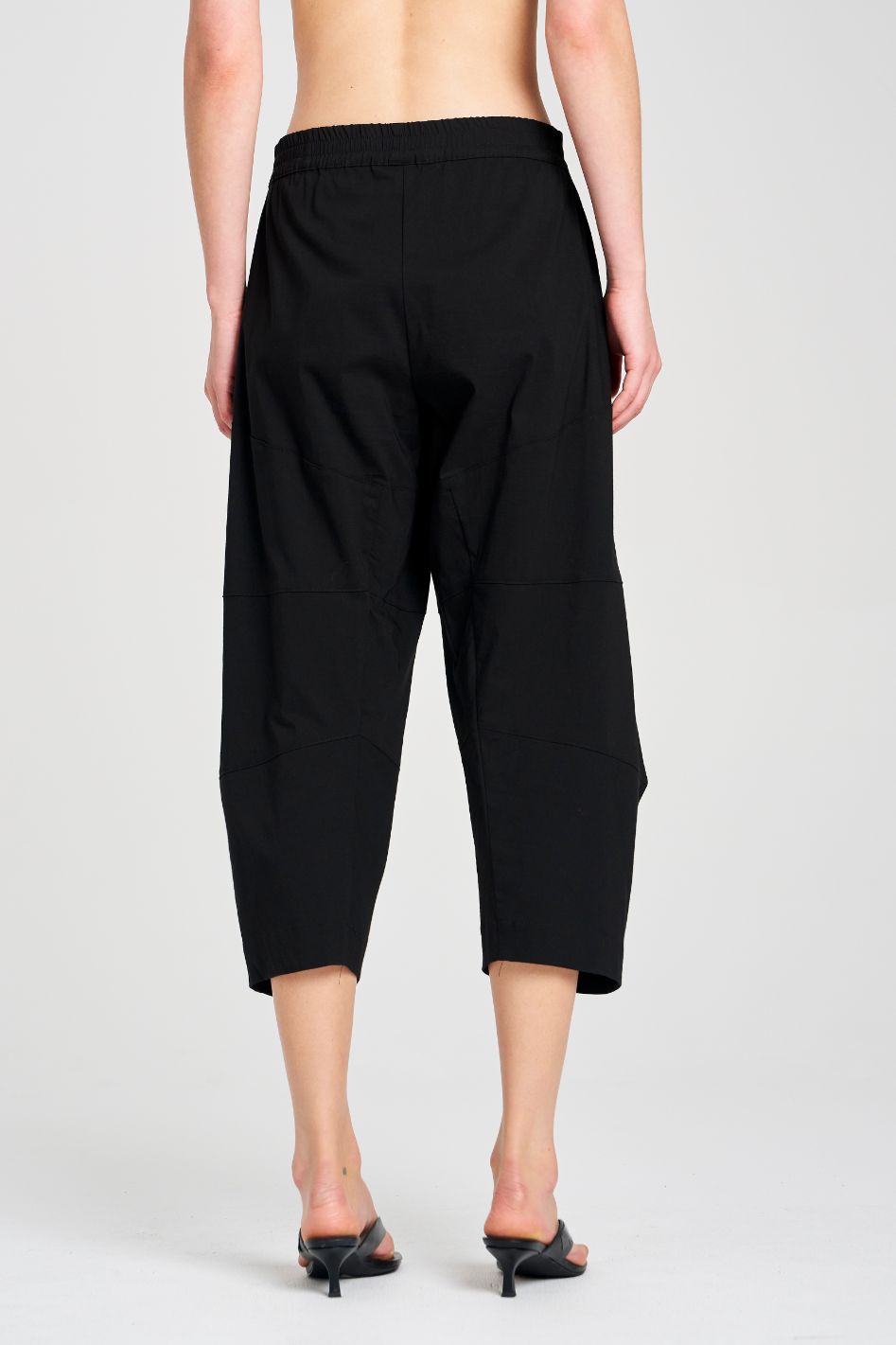 Mela Purdie Cropped Tuscan Pant | Microprene | Black