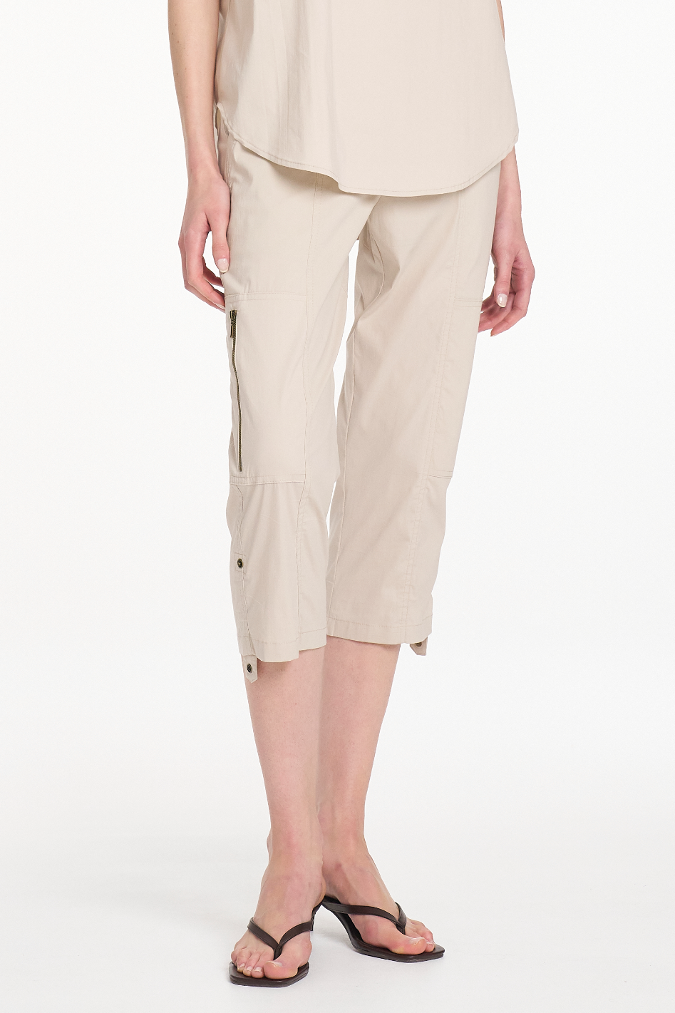 Mela Purdie Cropped Zip Cargo in Hay