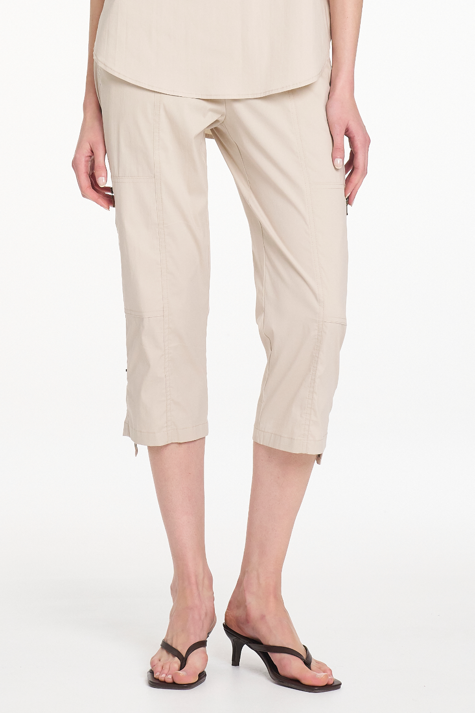 Mela Purdie Cropped Zip Cargo in Hay