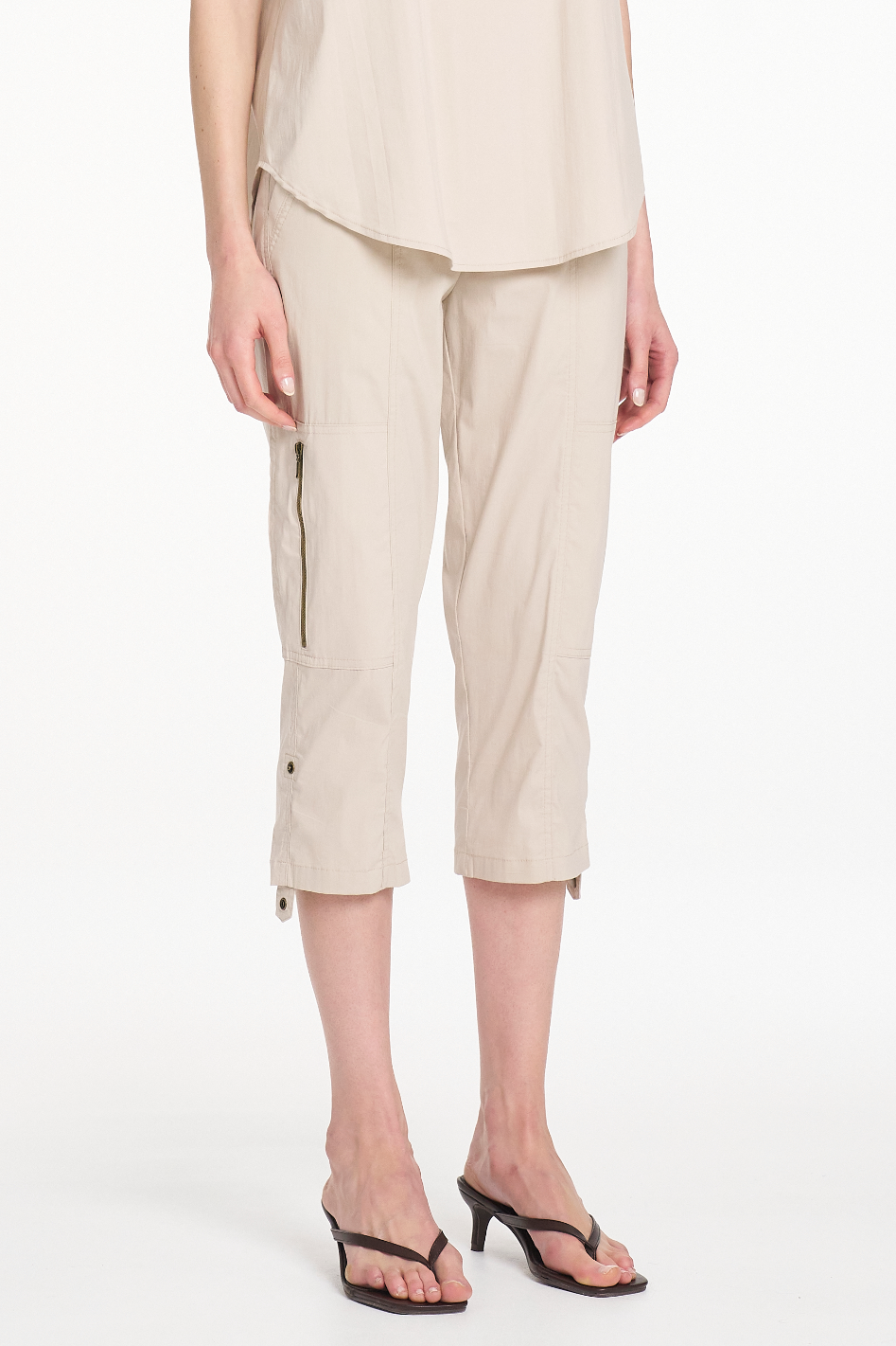 Mela Purdie Cropped Zip Cargo in Hay