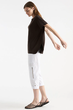 Load image into Gallery viewer, Mela Purdie Cropped Zip Cargo Microprene in White
