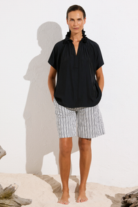 Mela Purdie Cruise Short | Calico Stripe Popilene