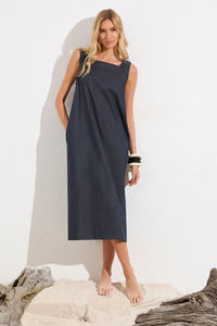 Mela Purdie Cube Dress | Soft Stretch Denim