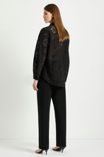 Load image into Gallery viewer, Mela Purdie Dart Shirt in Black Flora Lace
