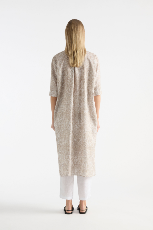Mela Purdie Lattice Print Linen Shell Dress – Khlassik