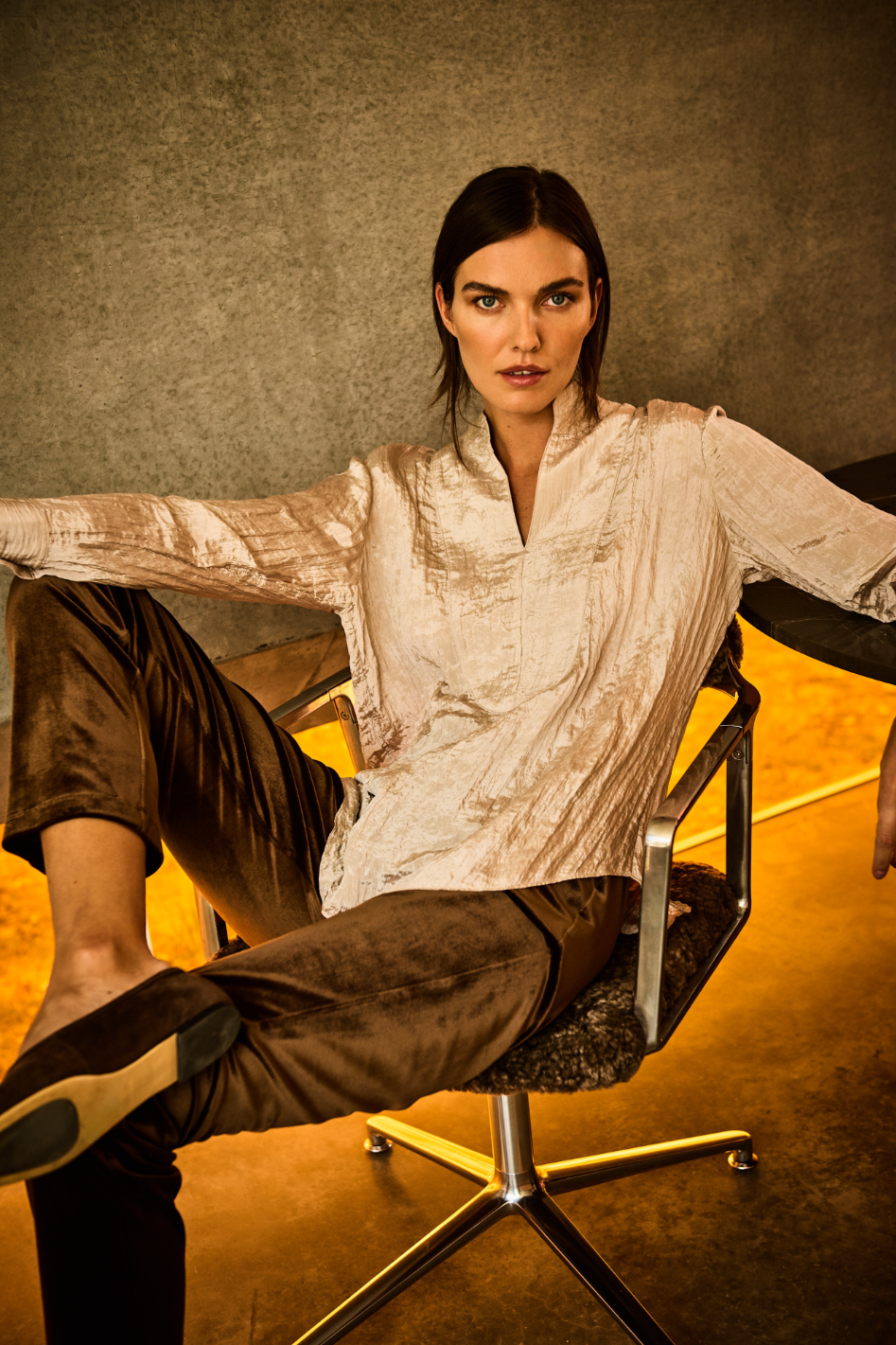 Mela Purdie Formal Shirt in Dapple Prosecco