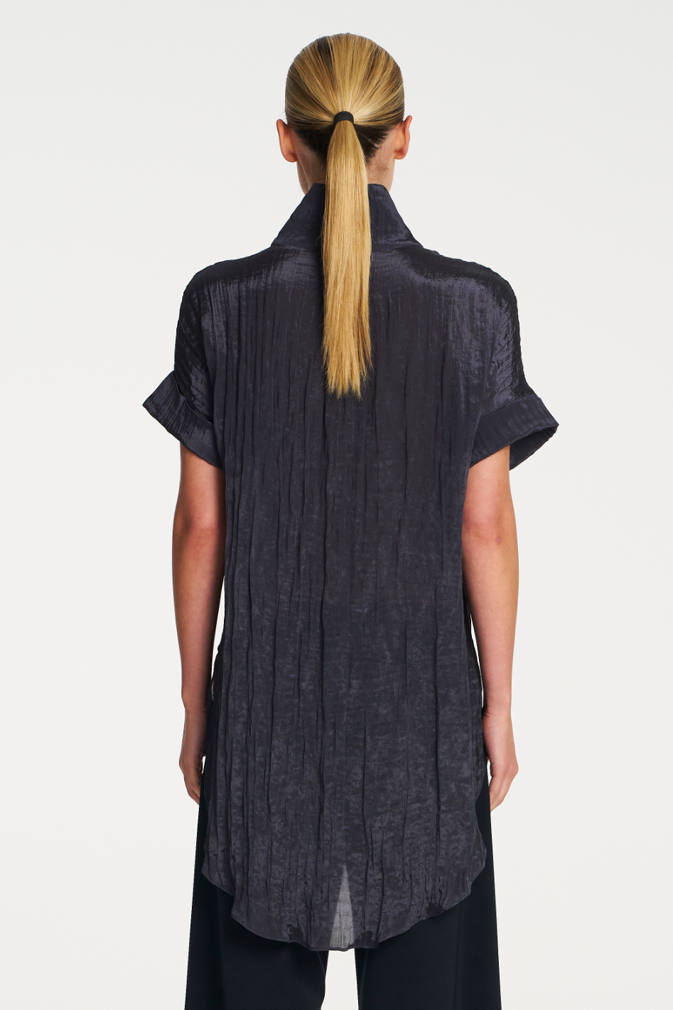 Mela Purdie Funnel Tunic in Dapple Sapphire