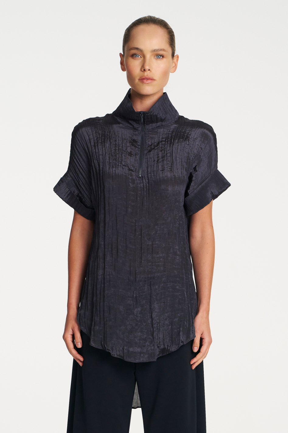 Mela Purdie Funnel Tunic in Dapple Sapphire