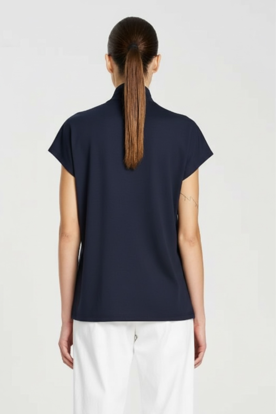 Mela Purdie Henly Tank Powder Knit True Navy