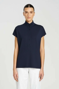 Mela Purdie Henly Tank | Powder Knit | True Navy