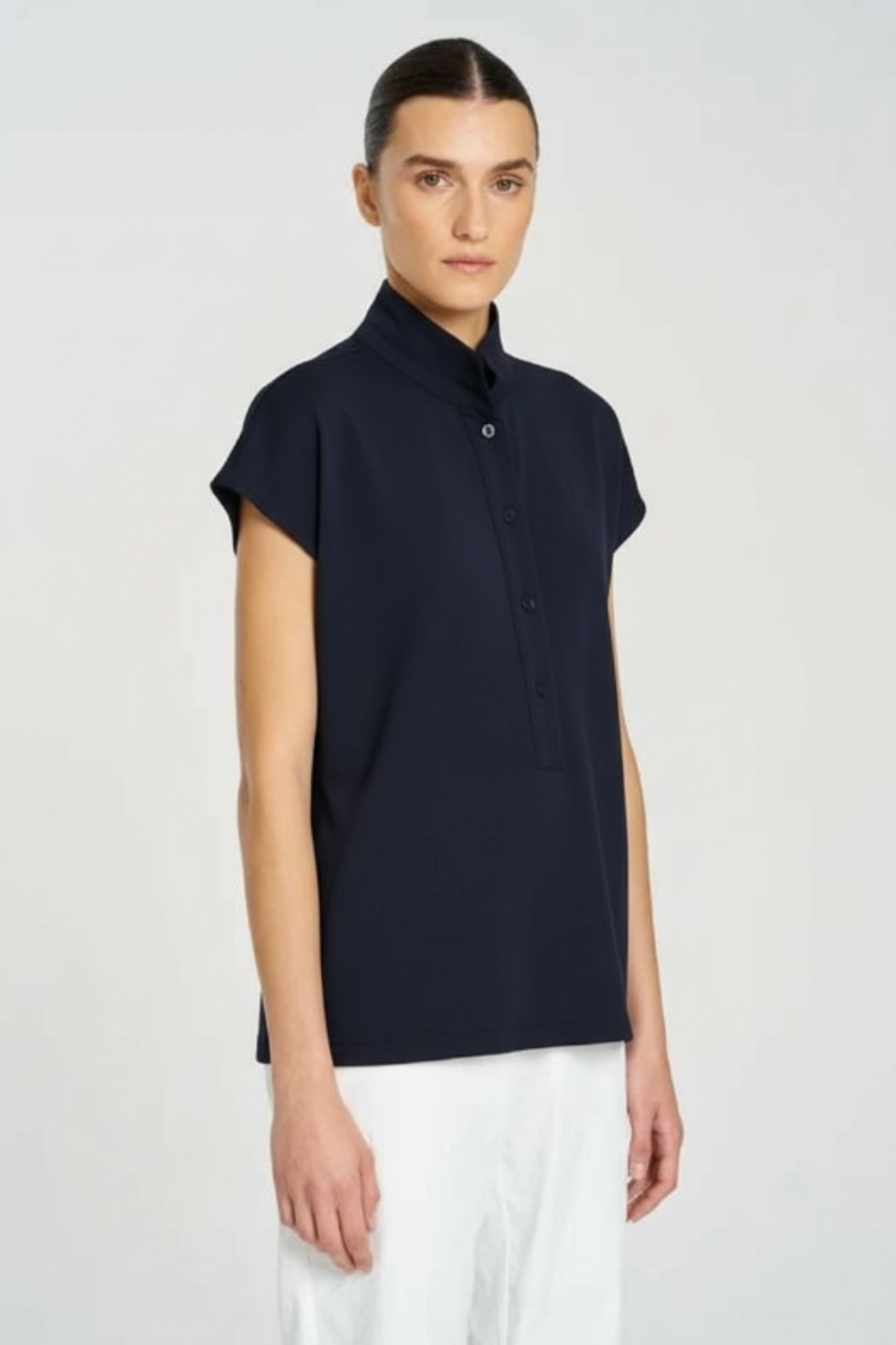 Mela Purdie Henly Tank Powder Knit True Navy