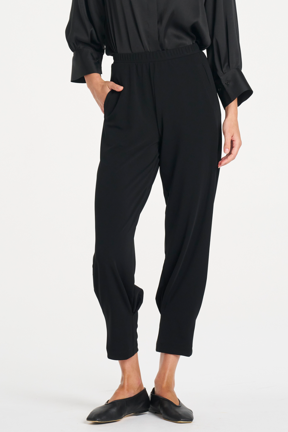 Mela Purdie Jet Pant in Black Powder Knit