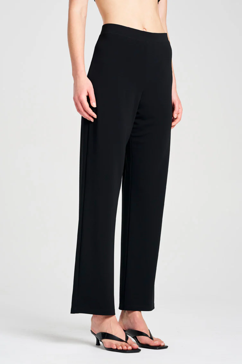 Mela Purdie Long Pant in Black Powder Knit