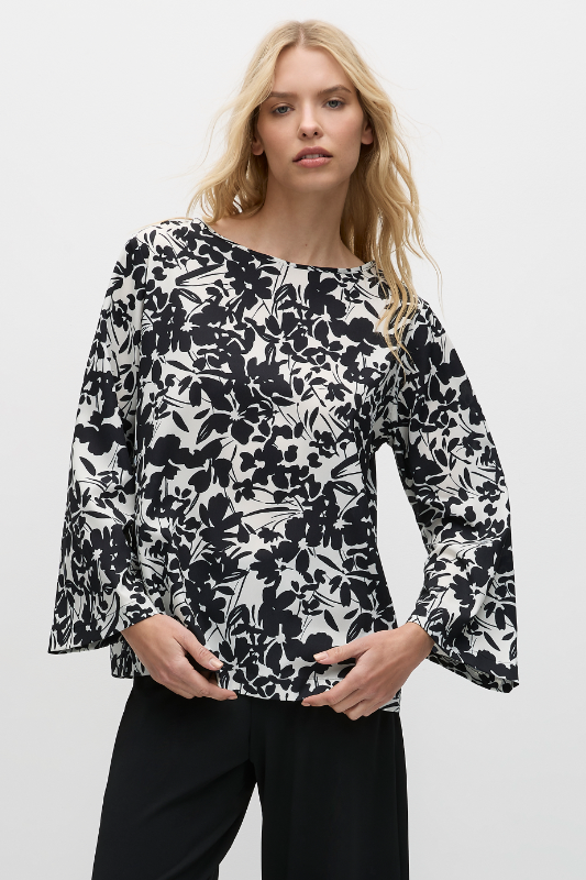 Mela Purdie L.S. Slice Neck Plaza | Tuberose Print Charmeuse