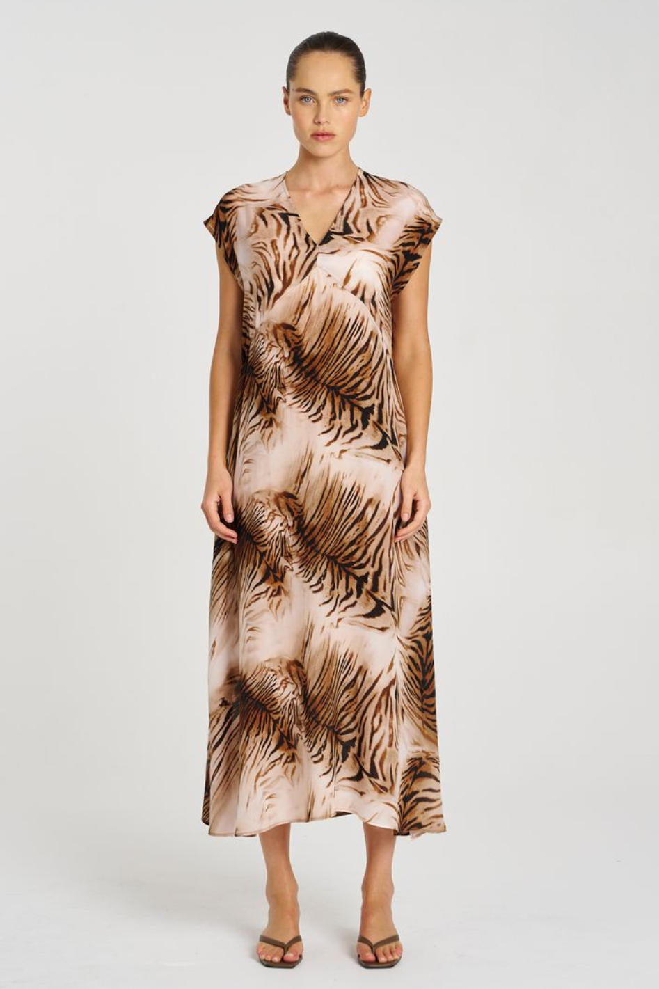 Mela Purdie Maxi Slice Dress | Silk Tiger