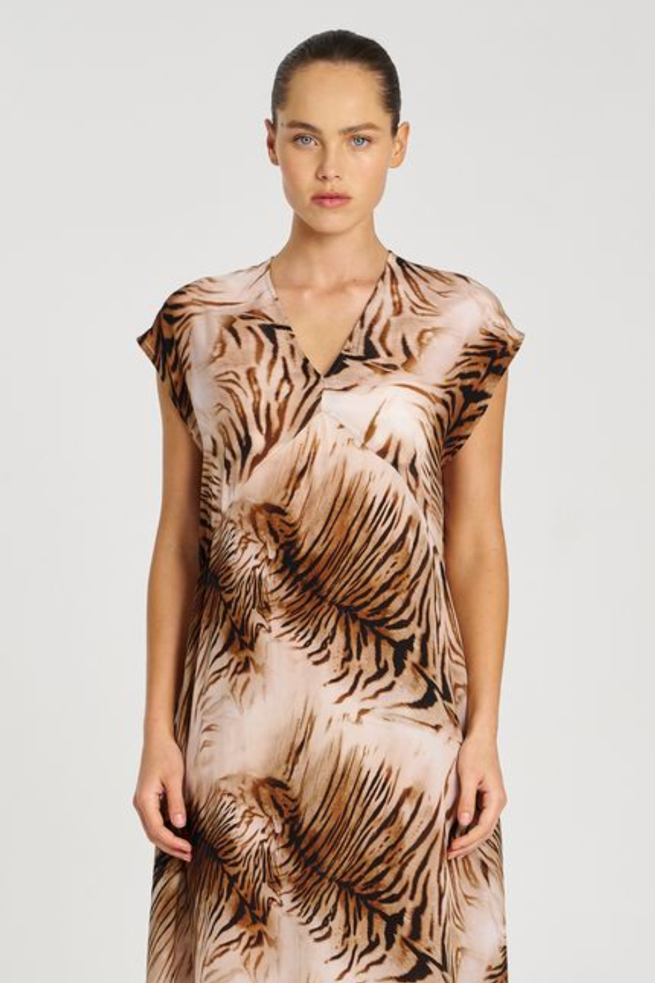 Mela Purdie Maxi Slice Dress | Silk Tiger