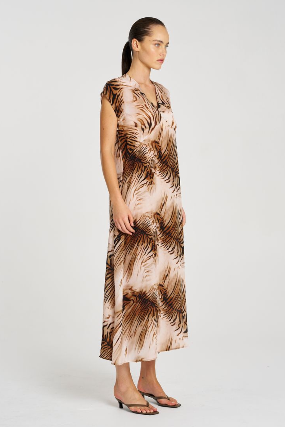 Mela Purdie Maxi Slice Dress | Silk Tiger