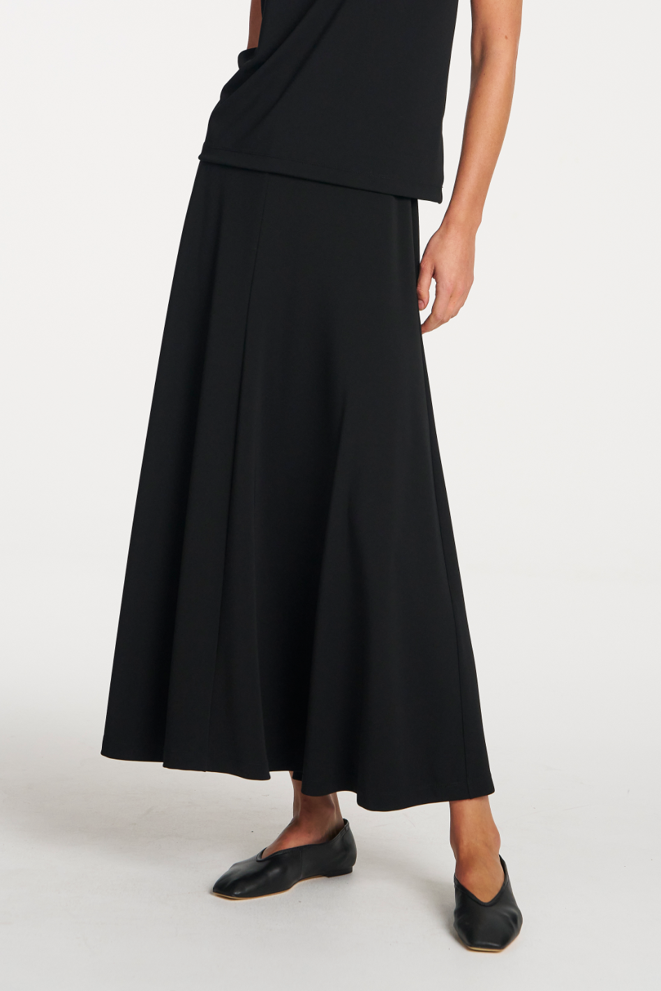 Mela Purdie Mid Skirt in Black Powder Knit