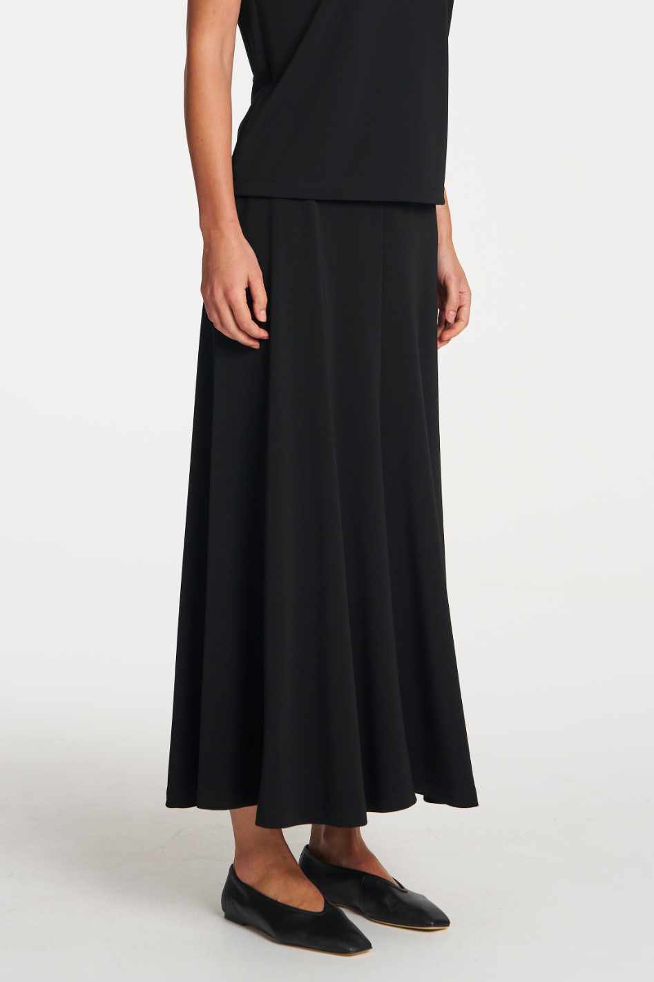 Mela Purdie Mid Skirt in Black Powder Knit