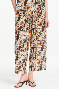 Mela Purdie Pace Pant | Mint Floral Silk Print