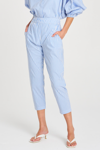 Mela Purdie Nomad Pant | Stripe Microprene | Miami/White