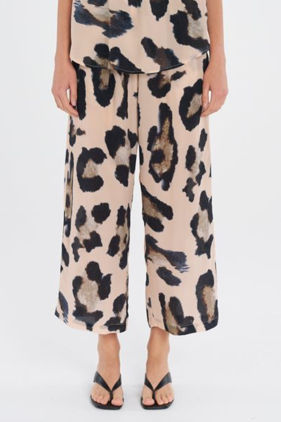 Mela Purdie Pace Pant in Blurr Print Silk
