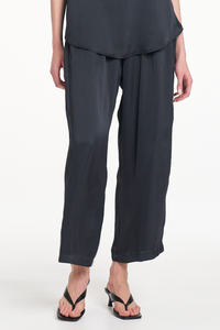 Mela Purdie Pace Pant | Mirror Satin | Navy