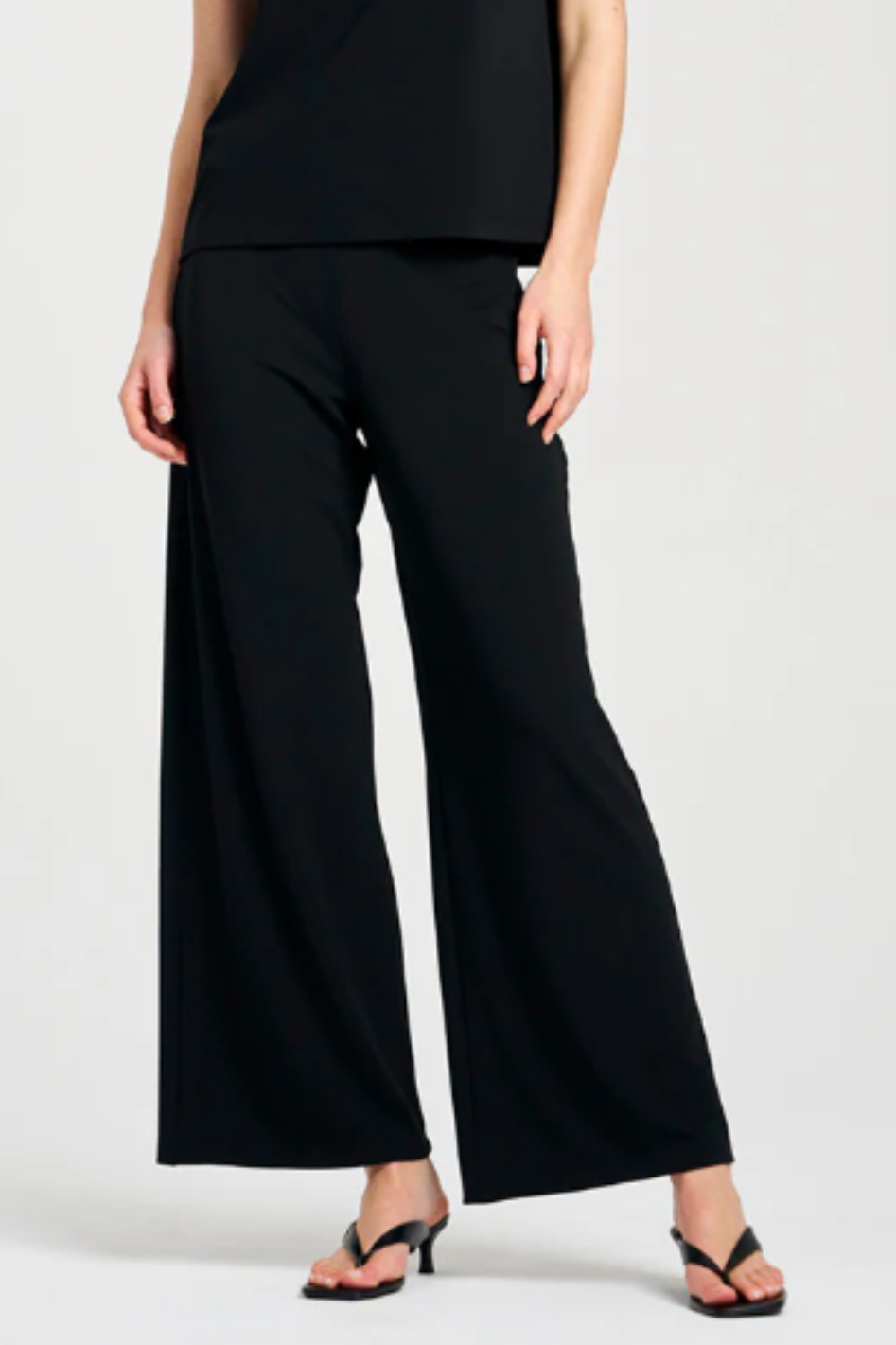 Mela Purdie Palazzo Pant Black Powder Knit